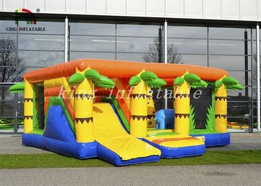0.55mm PVC Tarpaulin Inflatable Commercial Bounce Houses Combo Playground