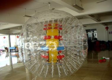 Adult 0.9 mm PVC Transparent Unti-coldness Water Zorbing Ball For Amusement Park
