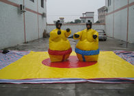 Nontoxic PVC Tarpaulin Inflatable Sumo Street Games With Helmets N Gloves