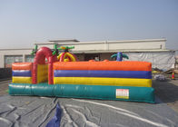 Plato PVC Tarpaulin Childrens Inflatable Fun Park With Slide And Tunnel