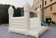 White Inflatable Wedding Castle 13ft X 11.5ft X 10ft Outdoor Party Adult Bouncy Castles