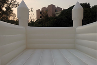 White Inflatable Wedding Castle 13ft X 11.5ft X 10ft Outdoor Party Adult Bouncy Castles