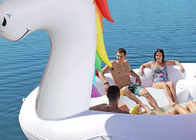 Inflatable Island Float Adult Water Toy 6 Person Inflatable Unicorn Pool Float