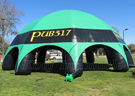 Inflatable Event Tent Green Black Commercial Shade Blow Up Canopy Spider Tent