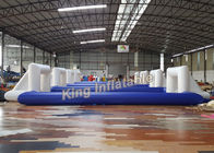 12 x 6M Blue Inflatable Football Field Sports Games With CE Blower