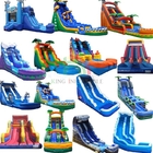 Customized Inflatable Slides Inflatable Water Slide wet Dry Slide With Swimming Pool