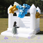 Commercial Party Rental Inflatable Bouncer Castle Jumper Bounce House White Bouncy Castle With Pool