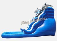 16 ft Dolphin Rush Wave Commercial Inflatable Water Slides 7 * 4 * 5m