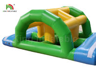 0.9mm Plato PVC 45 * 43m Inflatable Water Park Aqua Park With Guard Tower For Adults