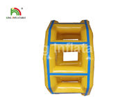 PVC Airtight Yellow 3m Dia Inflatable Water Roller / Customized Toy For Water Park