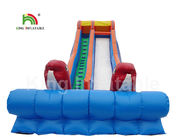 10m High Giant Red Fish Inflatable Water Slide With Staircase For Children