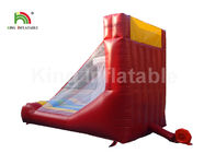 Red Triple Basketball Hoop Shoot Inflatable Sports Games For Rent Fire - Retardant
