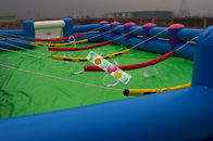 Playground Large Inflatable Football Game /  Inflatable Soccer Field For Rental Business