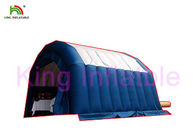 Blue Inflatable Medical Tent With Water - Proof White Roof Double Stitching