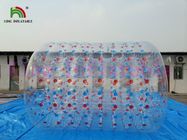 Custom Inflatable Fun Rolling Toy For Kids With Colorful Dots / Water Roller
