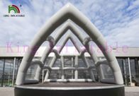 White PVC Inflatable Event Tent With Sydney Opera House Shape And Transparent Roof