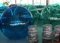 Green or Blue Transparent Water Walking Ball , Inflatable Water Ball By PVC / PTU