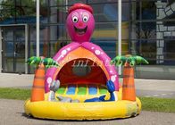 Tropical Sea Inflatable Bouncer Combo Swimming Pool Customized Size