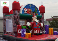 Christmas Inflatable Santa Jumping Castle Colorful Oxford UV - Proof