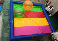 8 * 8 m PVC tarpaulin Blue Rainbow Color Inflatable Water Pool For Kids Playing