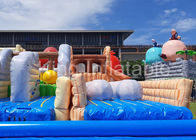 Outdoor Commercial Red Angry Bird Giants Inflatable Water Park With Slide