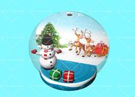 0.55mm Transparent PVC Inflatable Snowball Model For Christmas