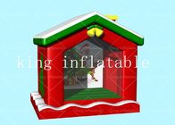 Christmas Commercial 0.55 mm PVC Inflatable Bouncer House 3.3x2.75x3.5m