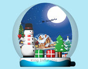 Outdoor PVC Tarpaulin 3M Dia Inflatable Snow Globe For Advertising