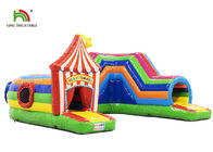 0.55mm Plato PVC Inflatable bouncy castle with slide For Party Rental