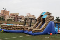 Custom Obstacle Course Inflatable Sport Games With Camouflage Printing