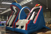 Kids Play Roller Coaster Inflatable Slide , Inflatable Amusemet Park Slide