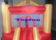 Inflatable Commercial Bounce Houses With Roof Cover / Bounce Rooms With Slide