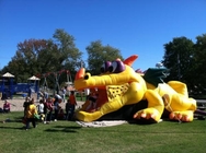 Big Dragon Inflatable Bouncer Castle Obstacle Course For Kids