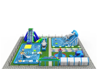 Inflatable Land Water Park Swimming Pool With Obstacle Course
