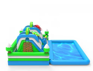 Sea Animal Inflatable Water Park Swimming Pool With Water Slide