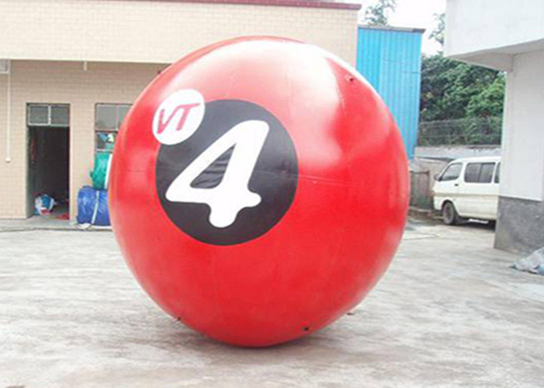 red inflatable ball