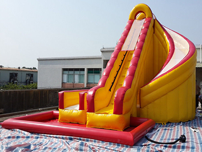 Outdoor Kids Inflatable Water Slide With Pool / PVC ...