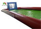 Giant Adults Inflatable Football Field / 0.55mm Blue Outdoor PVC Blow Up Football Pitch