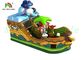Animal Pirate  Inflatable Bouncy Boat With Slide Digital Printing Boat Shape