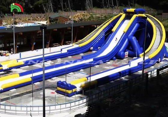 High Quality Customization 3 Lanes Inflatable Water Slide
