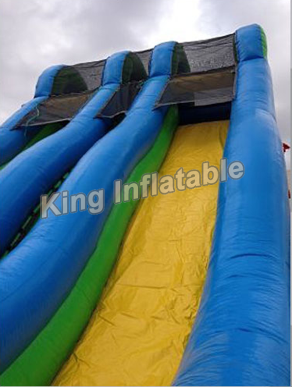 Commercial Grade Giant 24 Feet Dual Lane Inflatable Water Slide Sport Games