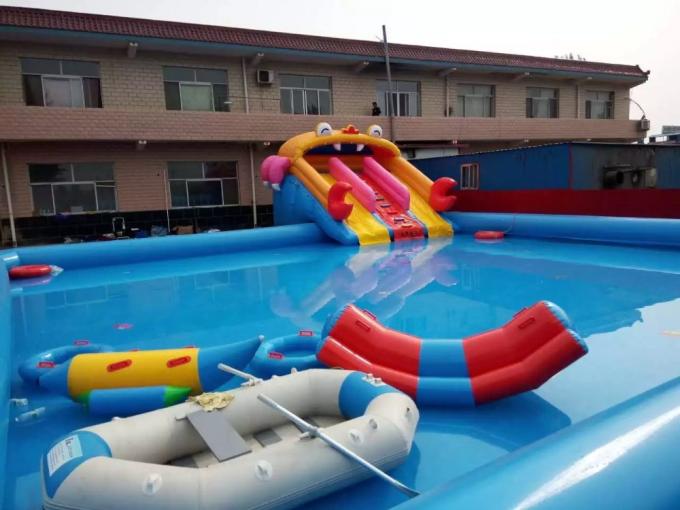 Outdoor Giant Waterproof PVC Inflatable Water Parks For Entertaint