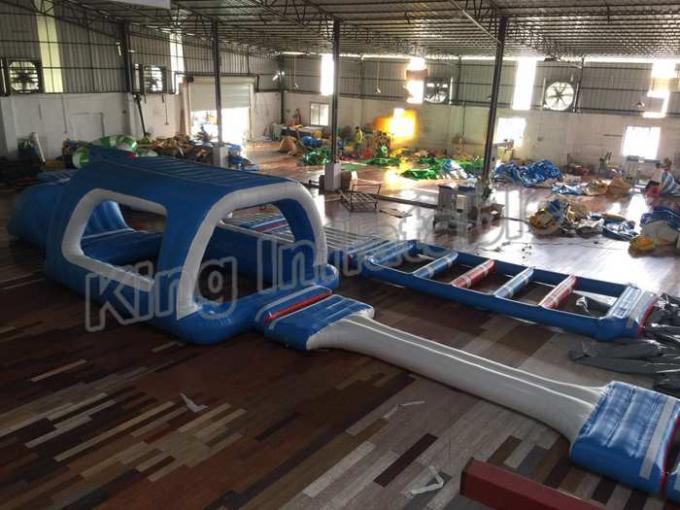 Customized Type Giant Inflatable Water Playground , Floating Water Park