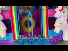 Infalatable Castles Rainbow Unicorn Bouncer House