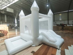White Mini Inflatable Bouncer Outdoor Indoor Kids Birthday Party Bouncy Castle House
