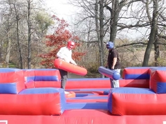 Inflatable Gladiator Joust Inflatables Sport Games Bouncer for Kids & Adults