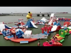 Sea Large Inflatable Floating Water Park Game Floating Island Equipment