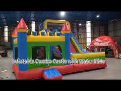 Wholesale Inflatable Castle With Water Slide Dry And Wet Combo Custom Inflatable Bounce House