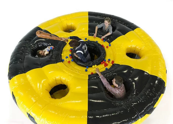 Human Whack A Mole Inflatable Sports Games With Hammer For Commercial
