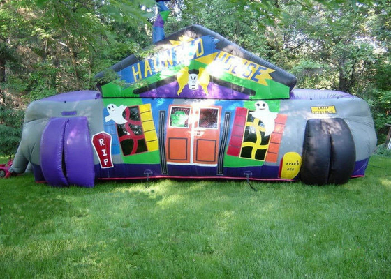 Digital Printing Inflatable Sport Games Haunted House Maze Tunnel